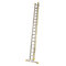 Hliníkový rebrík dvojdielny výsuvný s lanom 8318 PROFI PLUS