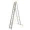 Hliníkový rebrík trojdielny univerzálny 8614* PROFI PLUS