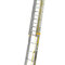 Hliníkový rebrík dvojdielny výsuvný s lanom 8816 rozšír. verzia PROFI PLUS
