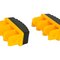 Plastová pätka F-6425.10 žlto-čierna