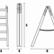 2906 Drevený rebrík dvojdielny /ŠTAFLE /PREMIUM/ PROFI
