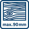 Pílenie dreva až do 90 mm