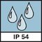 Ochrana IP 54; Ochrana proti prachu a striekajúcej