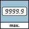 GWM 32 Measurement; Maximálna hodnota merania 9999