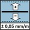 Presnosť nivelácie 0,05 mm/m; Presnosť nivelácie ±