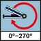 Rozsah merania uhla 0° – 270°; Rozsah merania uhla