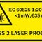 Varovné upozornenie týkajúce sa lasera 1:2015-05; 