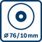 Priemer kotúča 76 mm
