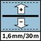 Presnosť nivelácie 1,6 mm – 30 m; Presnosť merania