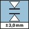 Accuracy; Presnosť merania ±3,0 mm