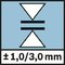 Accuracy; Presnosť merania ±1,0/3,0 mm