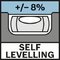 Self Levelling 8%; Samonivelujúci ± 8 %