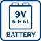 Batéria 9 V 6LR61