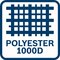Vak je vyrobený z polyesterového materiálu 1000D d
