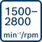 Voľnobežné otáčky 1 500 – 2 800 ot/min