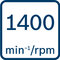 Voľnobežné otáčky 1 400 ot/min