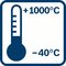 Rozsah infračerveného merania; −40 °C až +1 000 °C