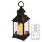 LED dekorácia – lampáš antik čierna blikajúca, 3x AAA, vnútorný, vintage, časovač