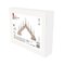 LED svietnik drevený, 29 cm, 2x AA, vnútorný, teplá biela, časovač
