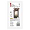 LED dekorácia – vianočný lampáš so sviečkou čierny, 22 cm, 3x AAA, vnútorný, vintage
