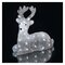 LED vianočný jelenček, 27 cm, vonkajší aj vnútorný, studená biela, časovač