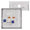 LED prisadené svietidlo, štvorec, biele, 12,5W, CCT