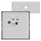 LED prisadené svietidlo, štvorec, strieborné, 28,5W, CCT