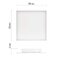 LED panel prisadený EXCLUSIVE 30x30, 18W, stmiev.so zmenou CCT