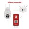 GoSmart Vonkajšia otočná kamera IP-800 WASP s WiFi, biela