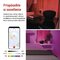 GoSmart LED ambientná lampa, čierna, teplá biela–studená biela/ RGB, WiFi