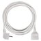 Predlžovací kábel 5 m / 1 zásuvka / biely / PVC / 1 mm2