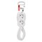 Predlžovací kábel 3 m / 2 zásuvka / biely / PVC / 1 mm2
