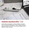 Predlžovací kábel 2 m / 3 zásuvky / s vypínačom / biely / 1×USB-A + 1×USB-C / 1,5 mm2