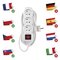 Predlžovací kábel 7 m / 3 zásuvky / s vypínačom / biely / PVC / 1 mm2