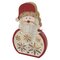 LED dekorácia drevená – Santa, 30 cm, 2x AAA, vnútorná, teplá biela, časovač