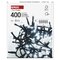 LED vianočná reťaz – cluster, 8 m, vonkajšia aj vnútorná, studená biela, časovač