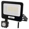 LED reflektor GLARO s pohybovým čidlom, 30 W, čierny, IP54, 3000 lm, neutrálna biela