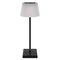 LED stolná lampa KATIE, dobíjacia, čierna