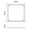 Rámik pre LED panel 60×60cm, bezskrutkový