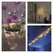 LED girlanda - kamienky, 1,2 m, 3x AA, vnútorné, teplá biela, časovač