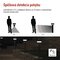 LED záhradné solárne stĺpikové svietidlo TERION, senzor súmraku, 12,5 x 12,5 x 50 cm