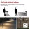 LED záhradné solárne stĺpikové svietidlo TERION, senzor súmraku, 12,5 x 12,5 x 80 cm