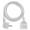 Predlžovací kábel 2 m / 1 zásuvka / biely / PVC / 1 mm2