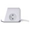 Predlžovací kábel - kocka 2 m / 2 zásuvky / biely / 2×USB-A + 1×USB-C+Qi / 1,5 mm2