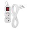 Predlžovací kábel 3 m / 2 zásuvky / s vypínačom / biely / PVC / 1 mm2
