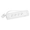 Legrand predlžovací kábel 1 m / 4 zásuvky / biely-čierny / PVC / 1,5 mm2