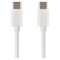 Nabíjací a dátový kábel USB-C 2.0 / USB-C 2.0, 1 m, biely