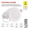 LED bodové svietidlo LORI 4,5W 345LM IP65 CCT bielá