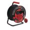 Vonkajší predlžovací kábel na bubne 25 m / 3 zásuvky / čierny / guma / 230V/400V / 1,5 mm2