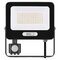 LED reflektor GLARO s pohybovým čidlom, 50 W, čierny, IP54, 5000 lm, neutrálna biela